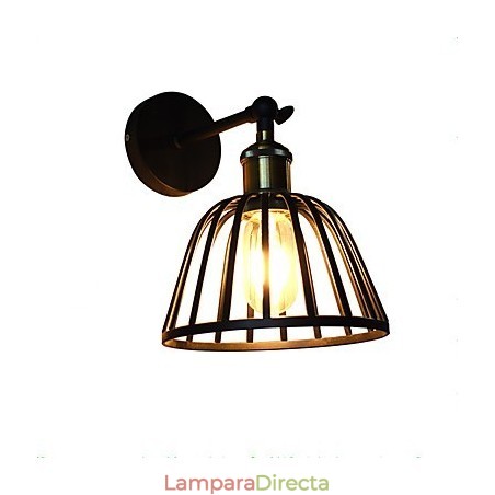 Lámpara de pared de acero pintado con luz, estilo café americano negro tonto, decoración retro, lámpara de sable de luz para pared Lámpara de pared de acero pintado con luz, estilo café americano negro tonto, decoración retro, lámpara de sable de luz para pared