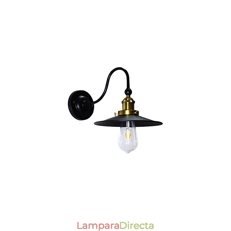 Apliques de pared Aplique de pared Lámpara de pared de hierro Lámpara de sable de luz negra tonta en la pared