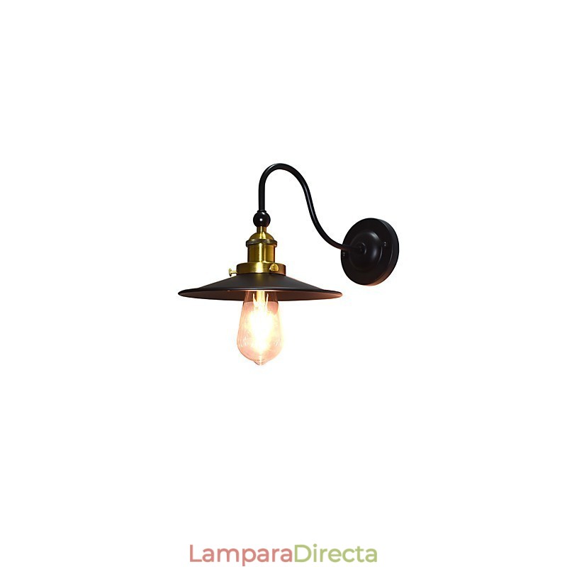 Apliques de pared Aplique de pared Lámpara de pared de hierro Lámpara de sable de luz negra tonta en la pared
