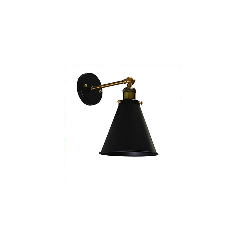 Lámpara de pared de hierro de una sola pared con pintura Light Buzz, lámpara de sable de luz negra tonta en la pared