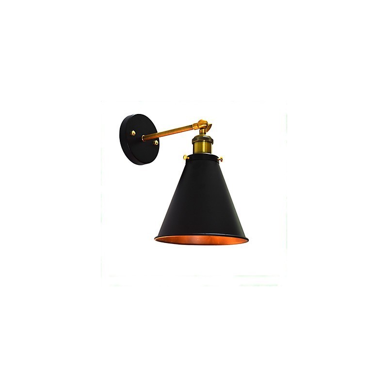 Lámpara de pared de hierro de una sola pared con pintura Light Buzz, lámpara de sable de luz negra tonta en la pared