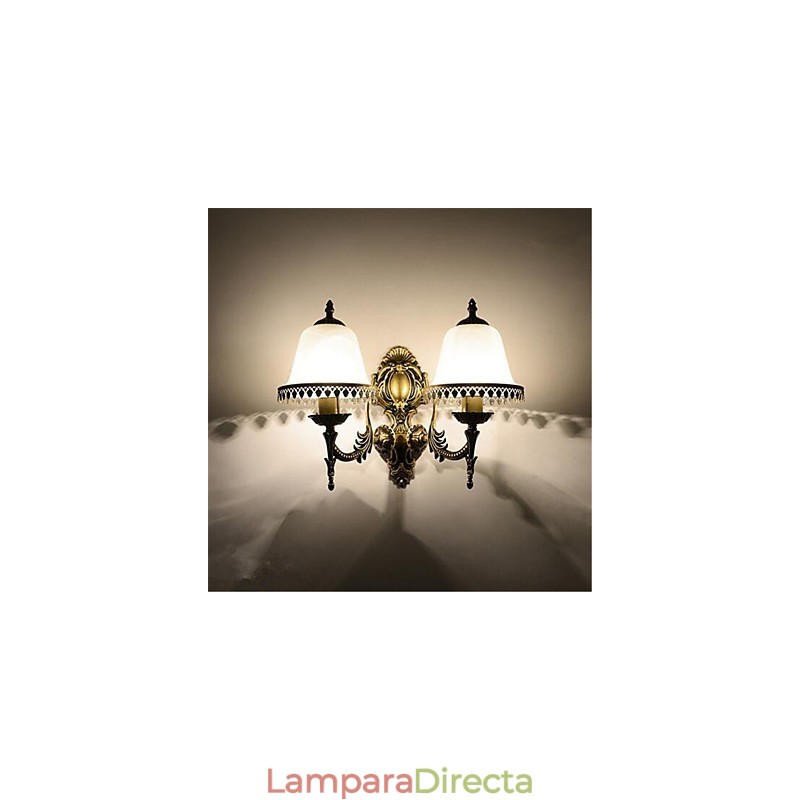 Lámpara de pared moderna y contemporánea con acabado galvanizado para protección ocular de estilo mini.