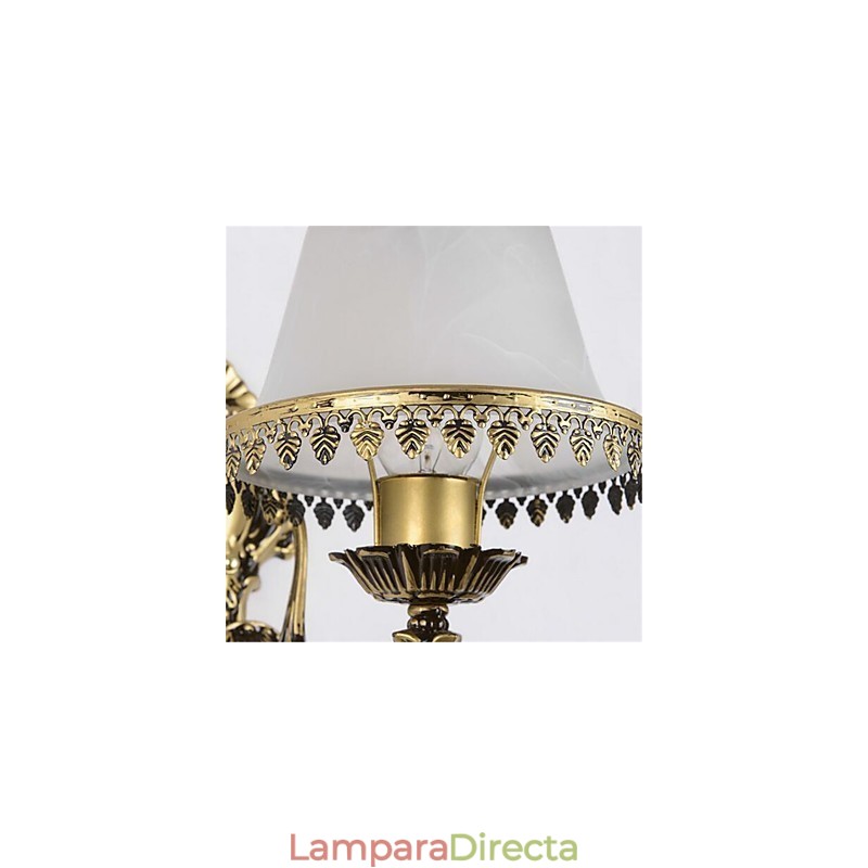 Lámpara de pared moderna y contemporánea con acabado galvanizado para protección ocular de estilo mini.