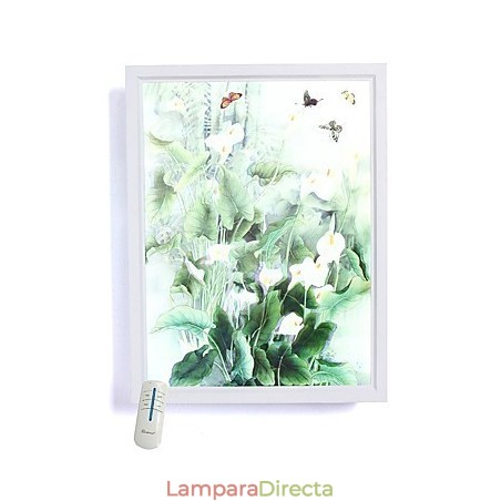Pintura contemporánea moderna integrada para apliques de pared con luz ambiental. Pintura contemporánea moderna integrada para apliques de pared con luz ambiental.