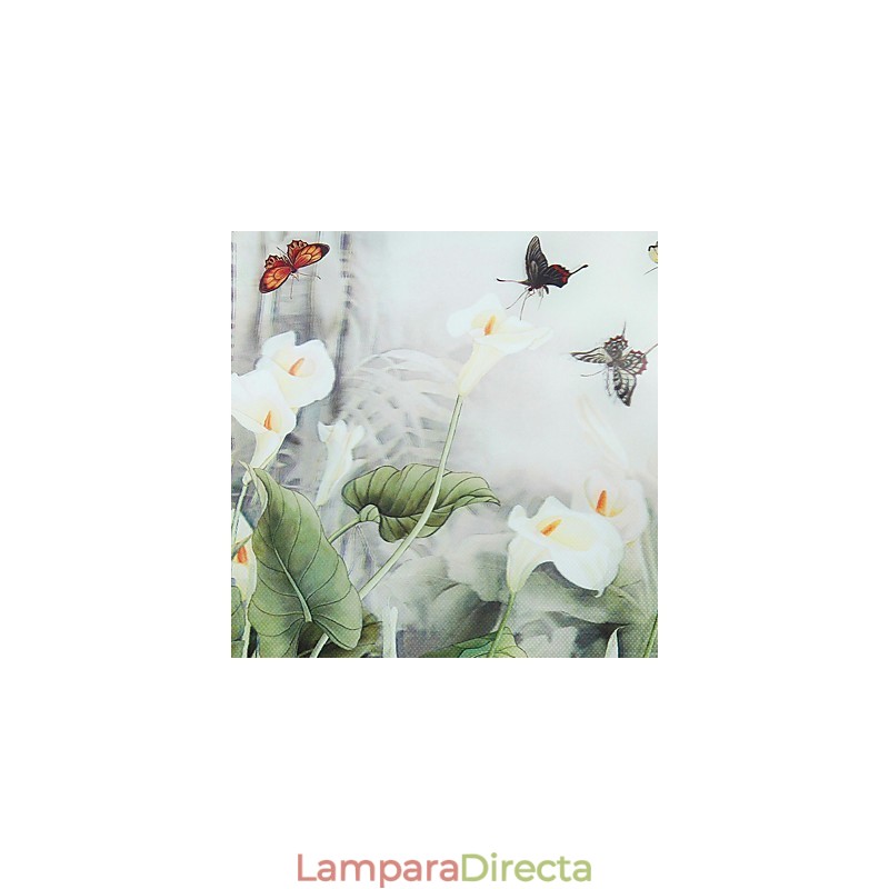 Pintura contemporánea moderna integrada para apliques de pared con luz ambiental.