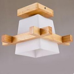 Lámpara china moderna para sala de estar, dormitorio, porche, lámpara de porche, arte de madera