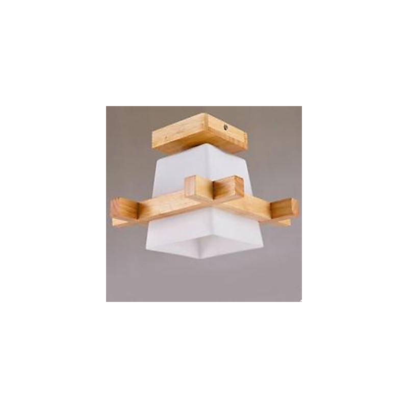 Lámpara china moderna para sala de estar, dormitorio, porche, lámpara de porche, arte de madera