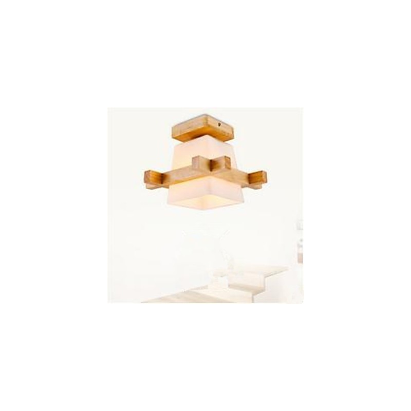 Lámpara china moderna para sala de estar, dormitorio, porche, lámpara de porche, arte de madera