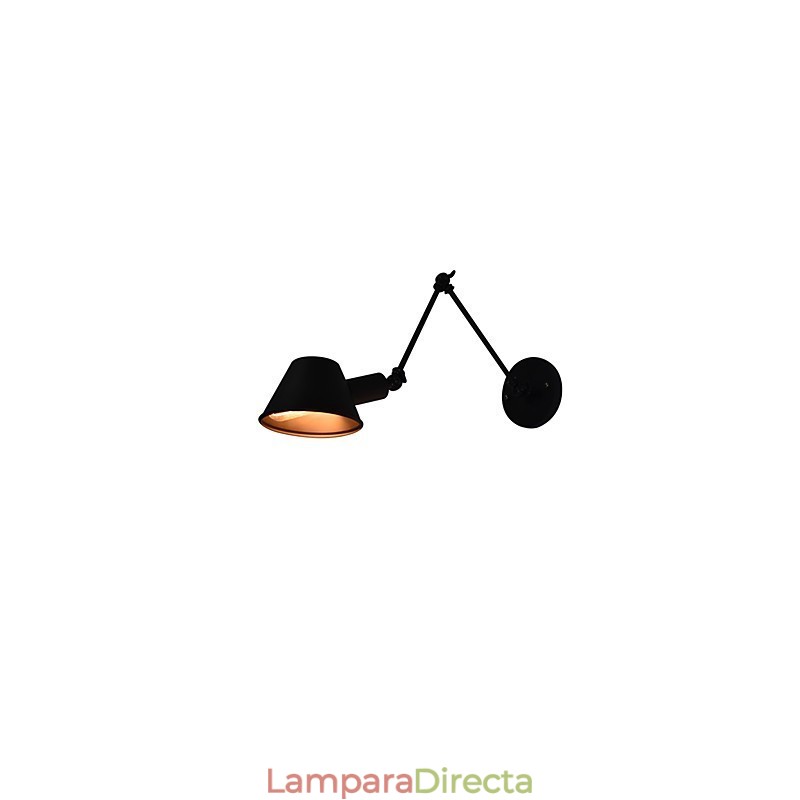 Apliques de pared Aplique de pared Lámpara de pared de hierro Lámpara de sable de luz negra tonta en la pared
