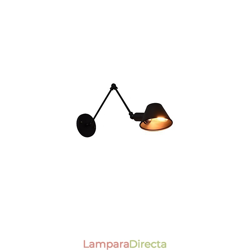 Apliques de pared Aplique de pared Lámpara de pared de hierro Lámpara de sable de luz negra tonta en la pared