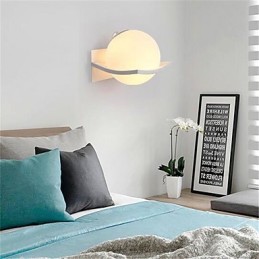 Apliques de pared con luz ambiental moderna y contemporánea con acabado galvanizado para protección ocular de estilo mini.