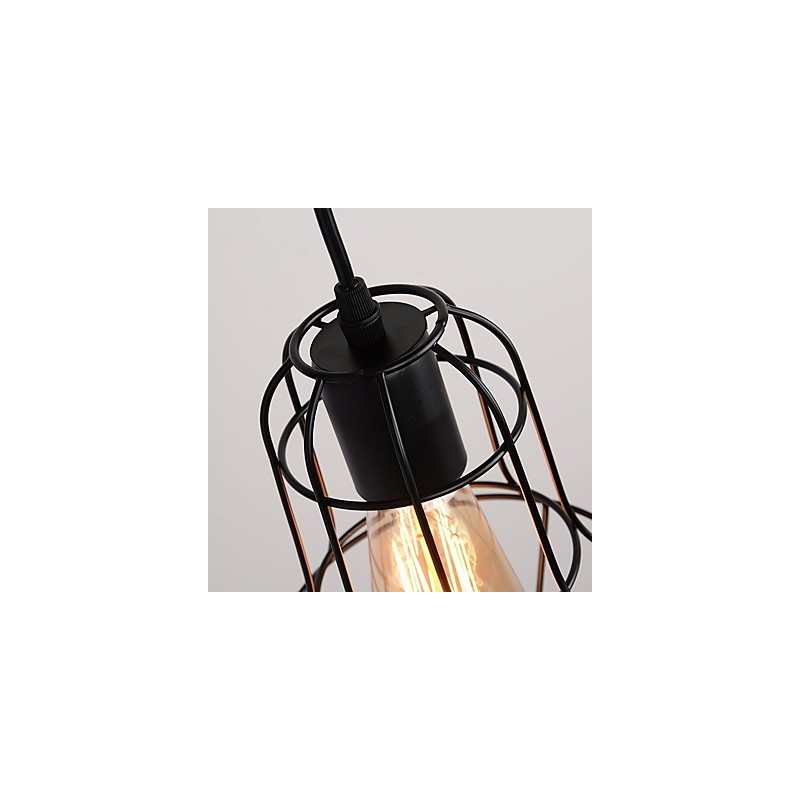 Lámpara de pared de hierro retro industrial con personalidad creativa y polea elevadora.