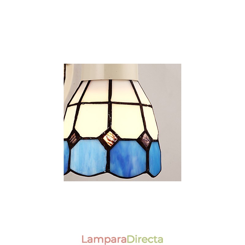 Apliques de pared con luz empotrada con pintura rústica tipo cabaña