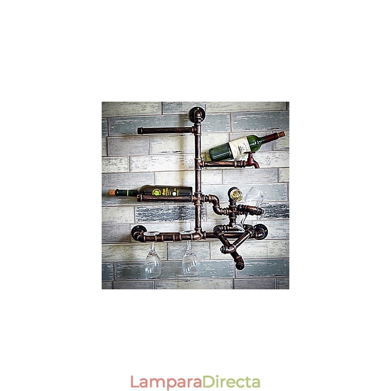 Pintura contemporánea moderna integrada para apliques de pared con luz ambiental.