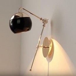 Lámpara de pared creativa minimalista moderna para sala de estar, dormitorio, estudio, lámpara de pared de diseño de vidrio.