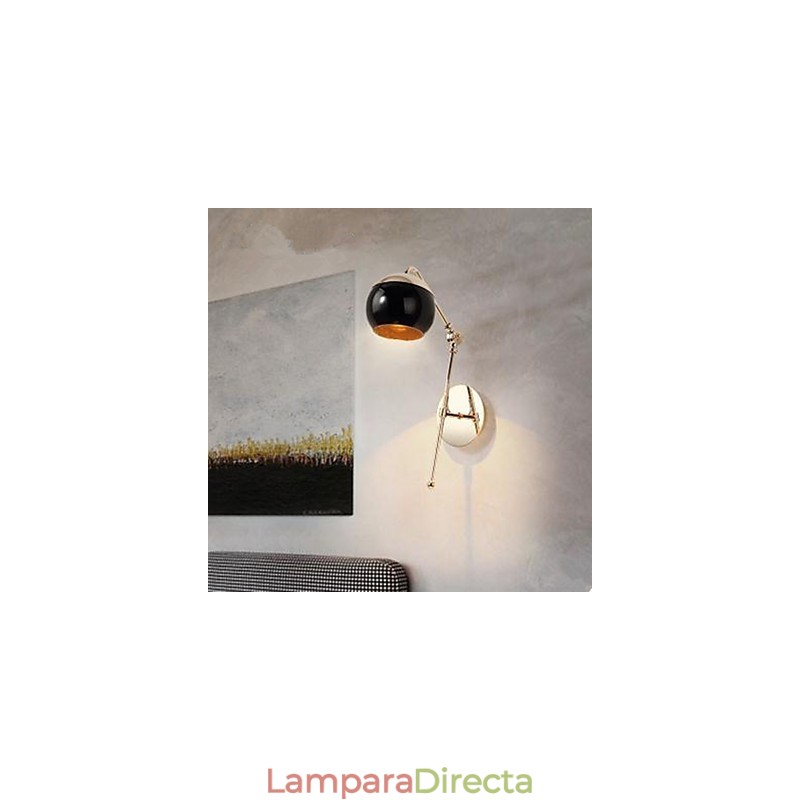 Lámpara de pared creativa minimalista moderna para sala de estar, dormitorio, estudio, lámpara de pared de diseño de vidrio.