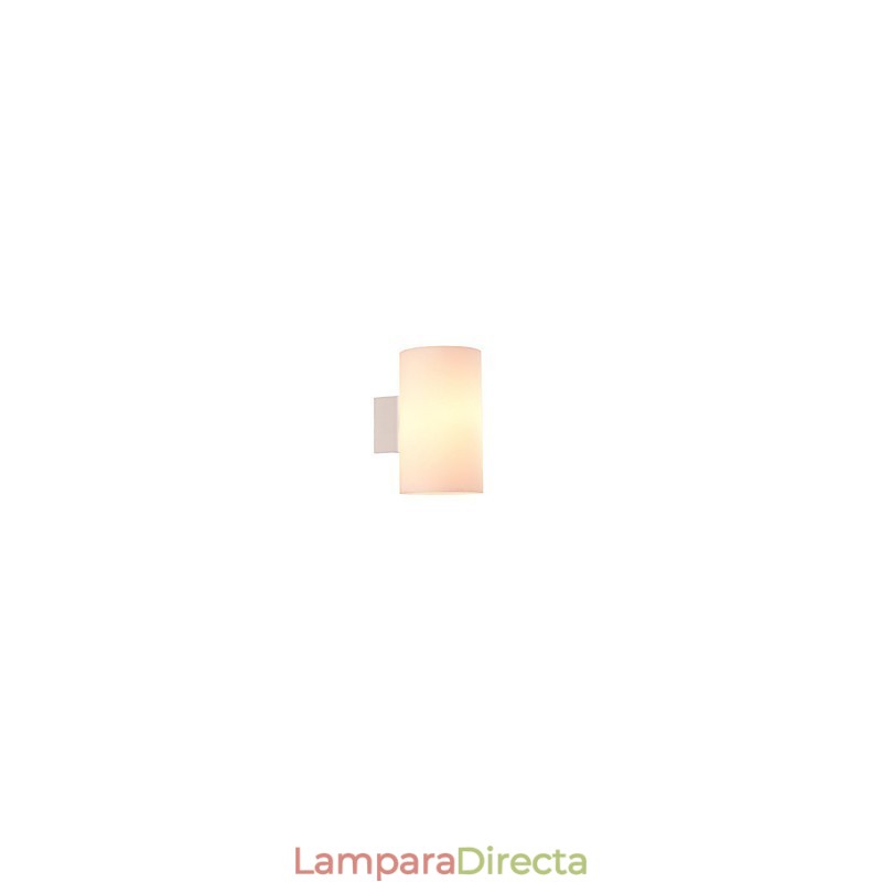 Lámpara de pared de vidrio con base de metal y pantalla de vidrio para dormitorio.