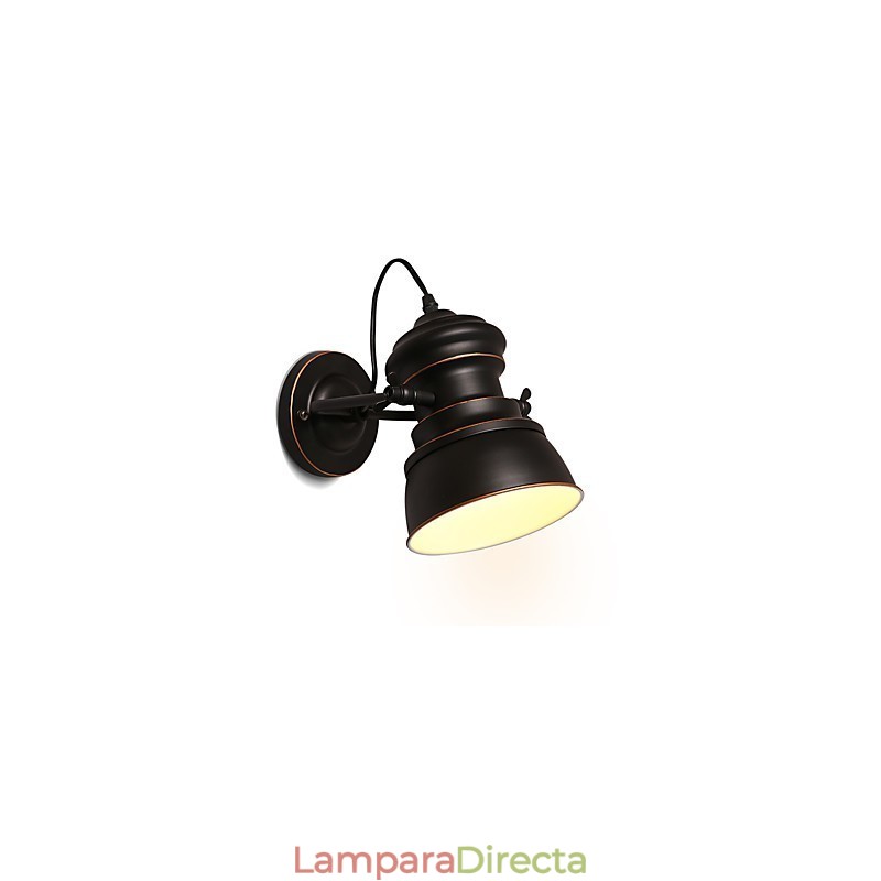 Apliques de pared de metal vintage, lámpara de pared industrial, lámpara sencilla para iluminación de cafeterías, clubes y bares.