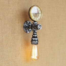 Aplique de pared con luz ambiental estilo mini con pintura retro campestre sencilla