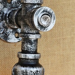 Aplique de pared con luz ambiental estilo mini con pintura retro campestre sencilla