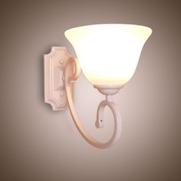 Aplique de pared con luz ambiental de brazo oscilante, pintura contemporánea moderna y sencilla
