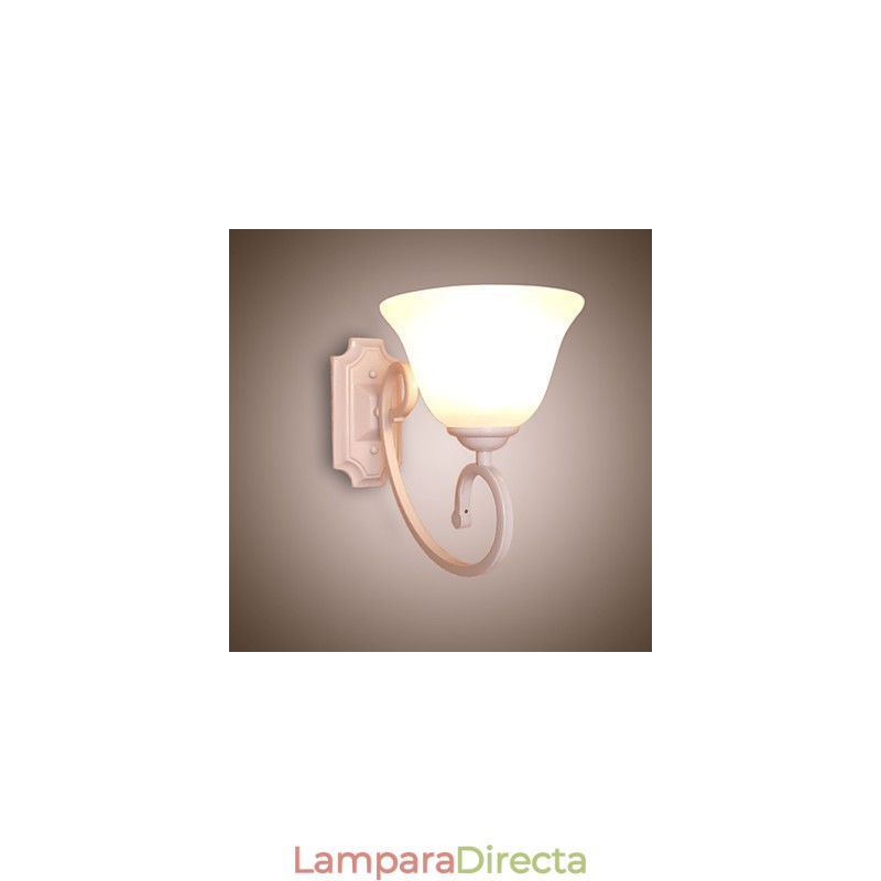 Aplique de pared con luz ambiental de brazo oscilante, pintura contemporánea moderna y sencilla