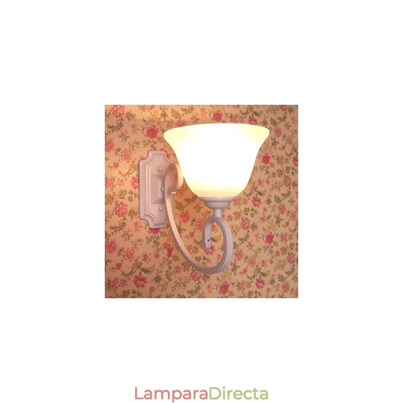 Aplique de pared con luz ambiental de brazo oscilante, pintura contemporánea moderna y sencilla