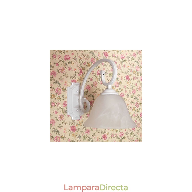 Aplique de pared con luz ambiental de brazo oscilante, pintura contemporánea moderna y sencilla