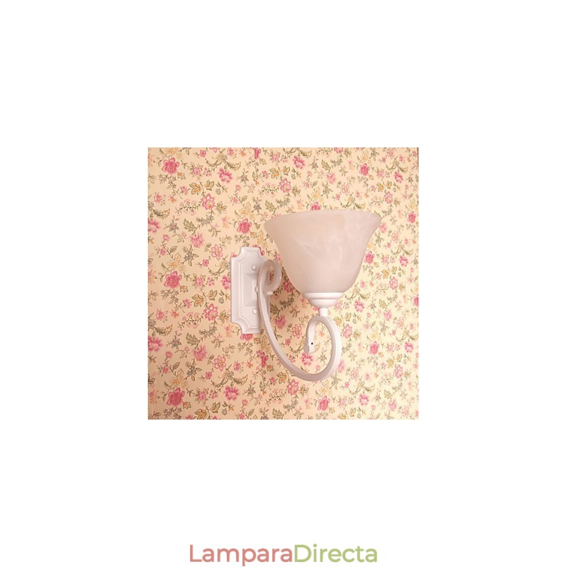 Aplique de pared con luz ambiental de brazo oscilante, pintura contemporánea moderna y sencilla