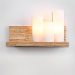 Aplique de pared con luz ambiental de estilo minimalista y protección ocular para el hogar.