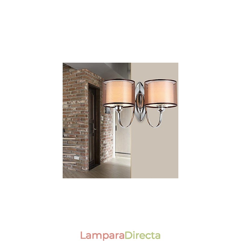 Apliques de pared vintage con luz descendente y acabado galvanizado