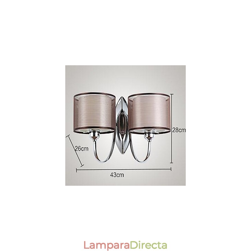 Apliques de pared vintage con luz descendente y acabado galvanizado