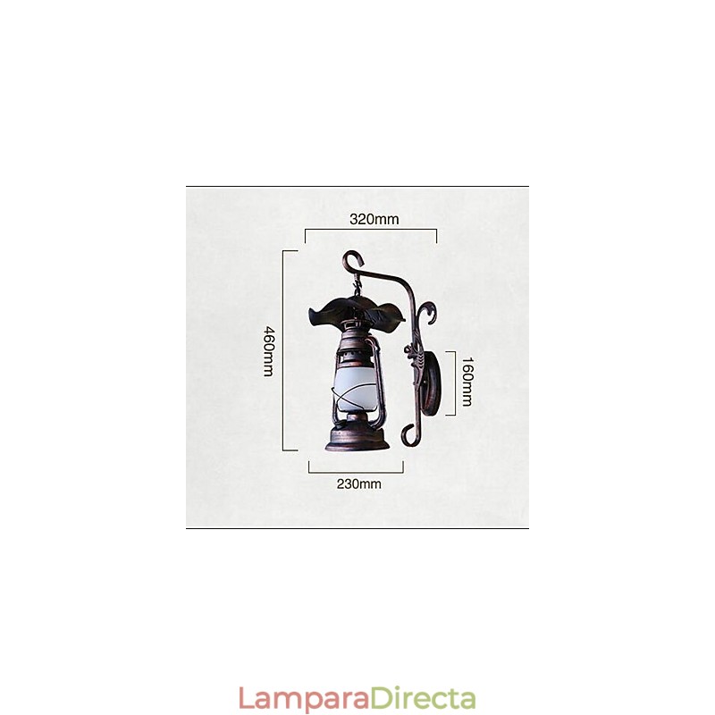 Apliques de pared vintage Otros apliques de pared con luz descendente