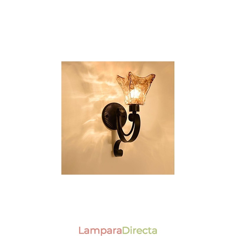 Lámpara de pared sencilla para sala de estar, lámpara de hierro decorativa para dormitorio, lámpara de noche, lámpara de pasillo