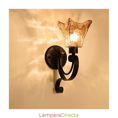 Lámpara de pared sencilla para sala de estar, lámpara de hierro decorativa para dormitorio, lámpara de noche, lámpara de pasillo Lámpara de pared sencilla para sala de estar, lámpara de hierro decorativa para dormitorio, lámpara de noche, lámpara de pasillo