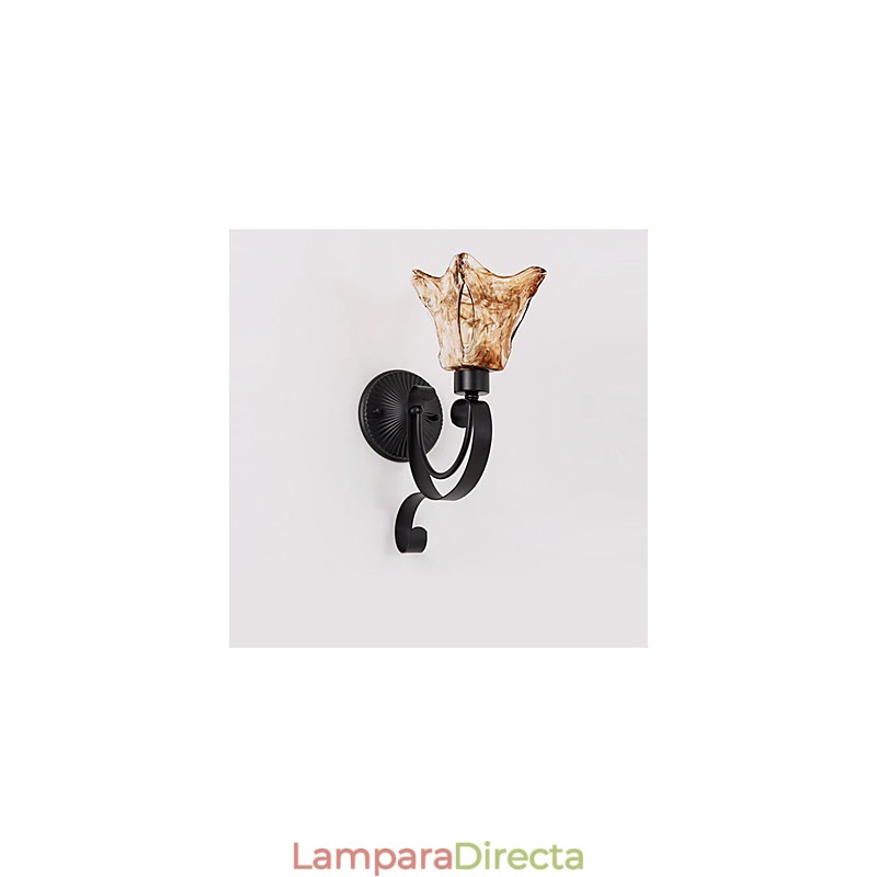 Lámpara de pared sencilla para sala de estar, lámpara de hierro decorativa para dormitorio, lámpara de noche, lámpara de pasillo