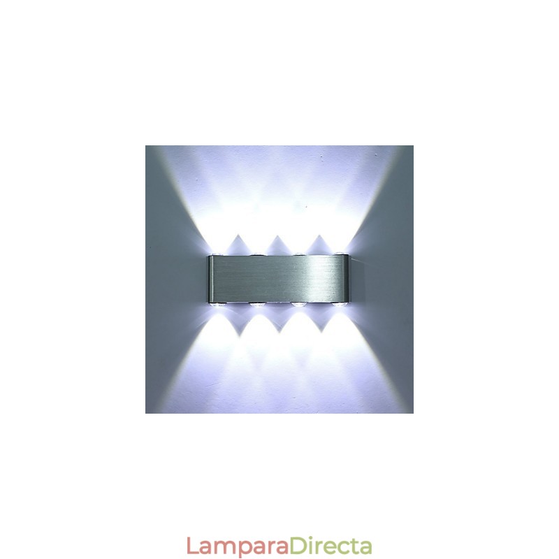 Aplique de pared moderno, lámpara de pared para pasillo interior, iluminación decorativa de aluminio integrada