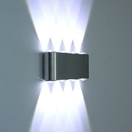 Aplique de pared moderno, lámpara de pared para pasillo interior, iluminación decorativa de aluminio integrada