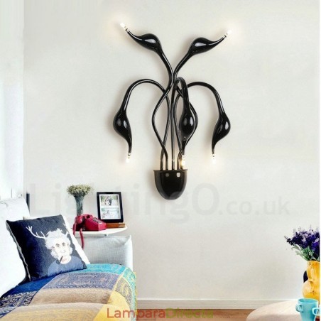 Aplique de pared con luz ambiental moderna y contemporánea en varios colores Swan Head Aplique de pared con luz ambiental moderna y contemporánea en varios colores Swan Head