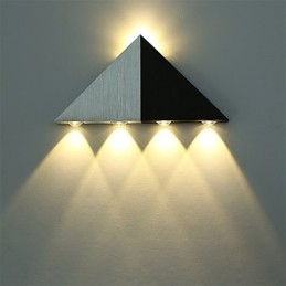 Aplique de pared triangular moderno, lámpara de pared de aluminio para pasillo interior, iluminación decorativa para estudio y restaurante.