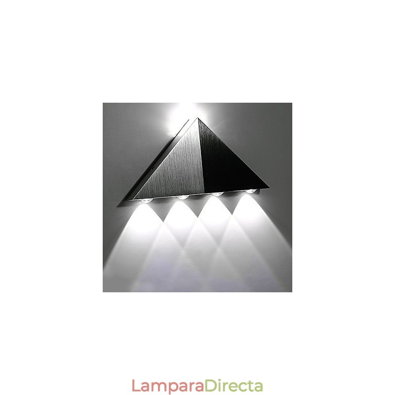 Aplique de pared triangular moderno, lámpara de pared de aluminio para pasillo interior, iluminación decorativa para estudio y restaurante.