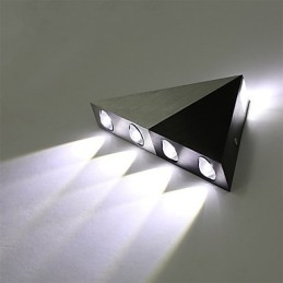 Aplique de pared triangular moderno, lámpara de pared de aluminio para pasillo interior, iluminación decorativa para estudio y restaurante.