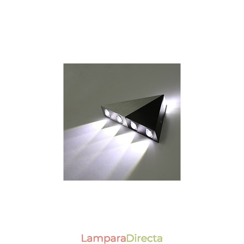 Aplique de pared triangular moderno, lámpara de pared de aluminio para pasillo interior, iluminación decorativa para estudio y restaurante.
