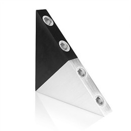 Aplique de pared triangular moderno, lámpara de pared de aluminio para pasillo interior, iluminación decorativa para estudio y restaurante.