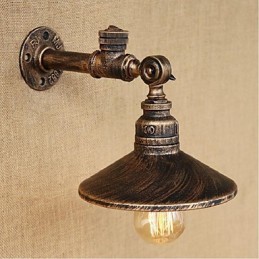 Apliques de pared con luz ambiental con pintura rústica tipo cabaña