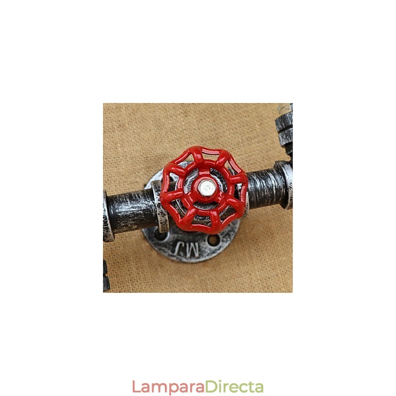 Aplique de pared de latón rústico Lodge para luz ambiental, luz de pared azul