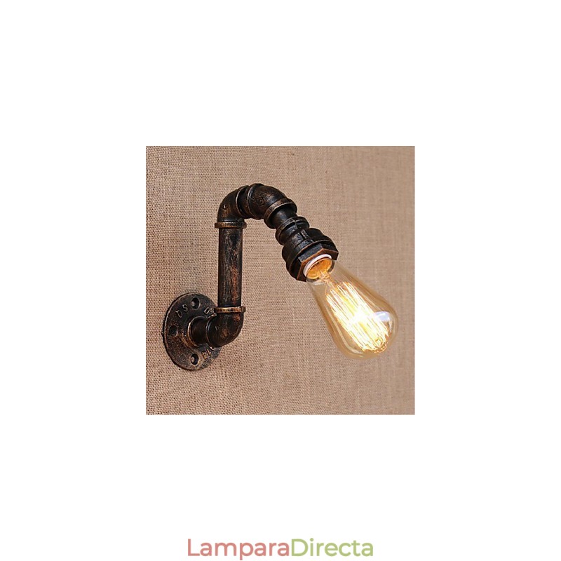 Lámpara de pared pequeña decorativa con pipa de agua sencilla y nostálgica