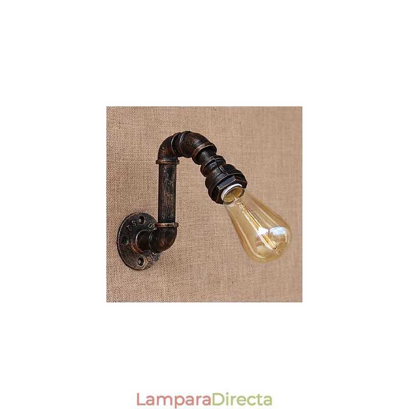 Lámpara de pared pequeña decorativa con pipa de agua sencilla y nostálgica
