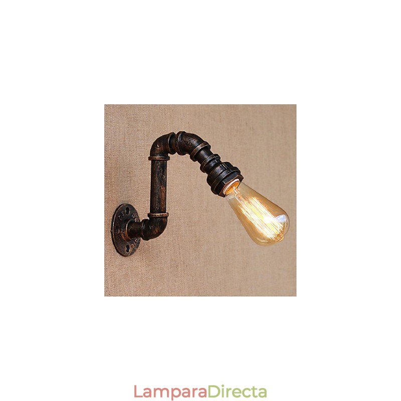 Lámpara de pared pequeña decorativa con pipa de agua sencilla y nostálgica