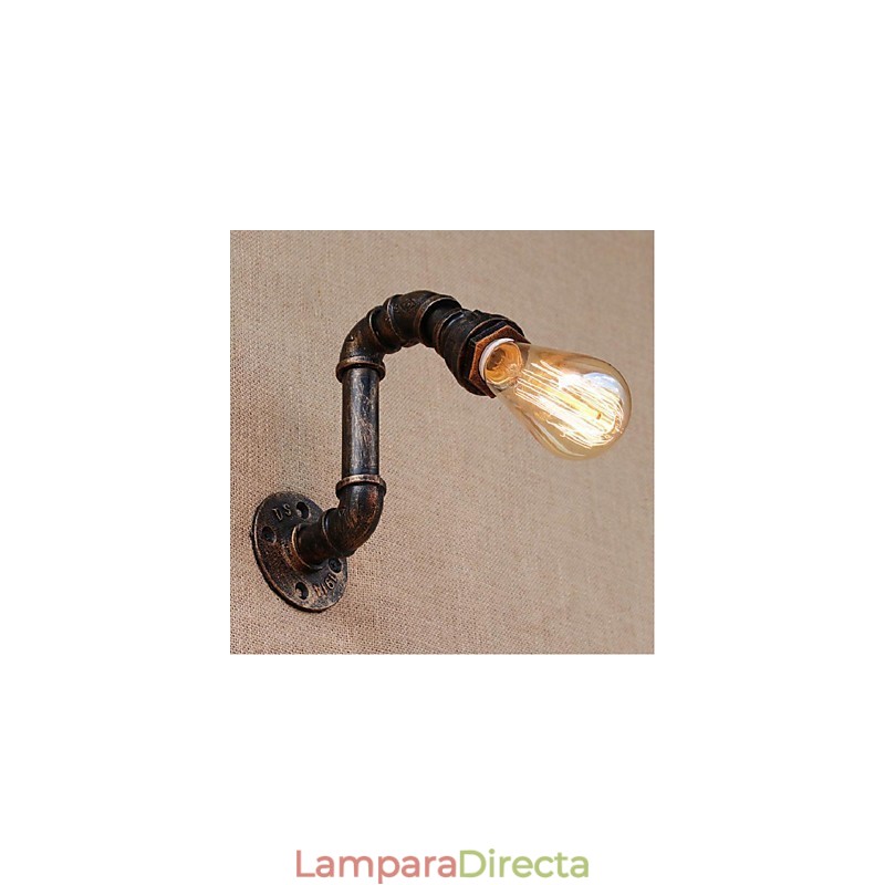 Lámpara de pared pequeña decorativa con pipa de agua sencilla y nostálgica